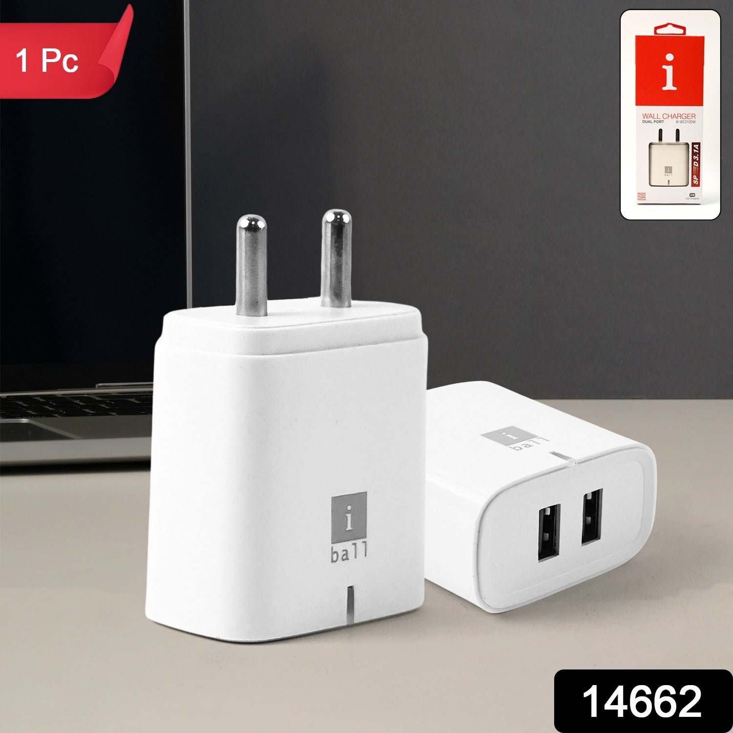 iBall Dual Port USB Wall Adapter iBall Dual Port USB Wall Adapter